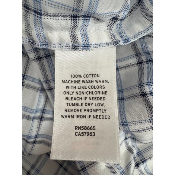 Nordstrom Non-iron Trim Fit Button Up Long Sleeves Dress Shirt Mens Size 34-35 - Picture 6 of 7